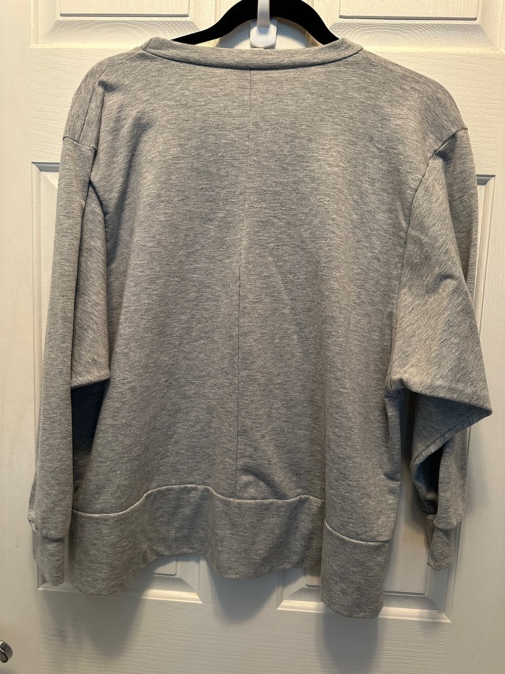 Sew in Love Perfectly Imperfect Grey Graphic Sweatshirt Dolman Sleeve Boxy M - Picture 3 of 4